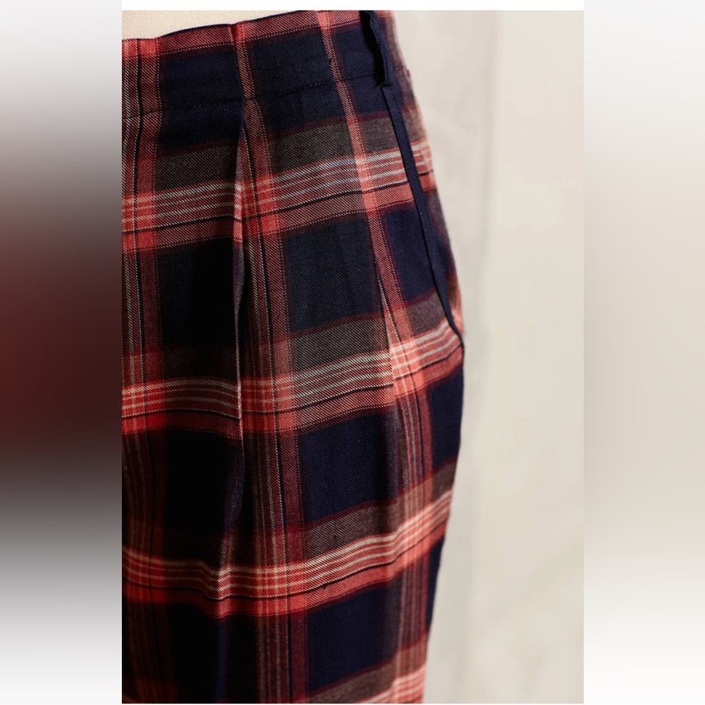 Anthropologie Cartonnier Tartan Plaid Cropped Pants - Picture 3 of 14